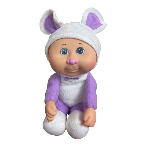 Cabbage Patch Kids Cuties Doll: 9" Fantasy - Mouse Blue Eyes Purple CPK - Picture 2 of 5